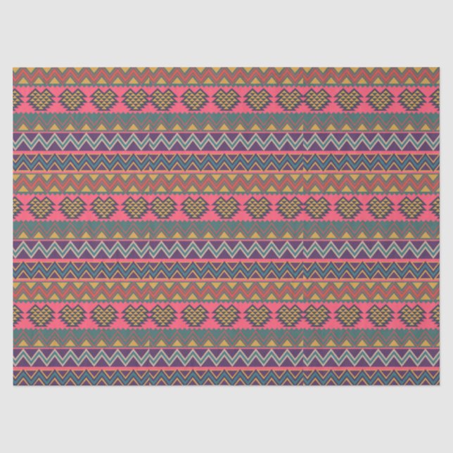 Tribal Pop Tissue Paper – Colourful Layers of Styl (Front)