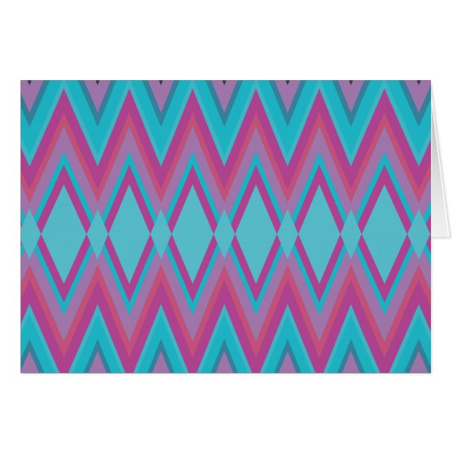 Tribal pourpre et Aqua (Devant horizontal)
