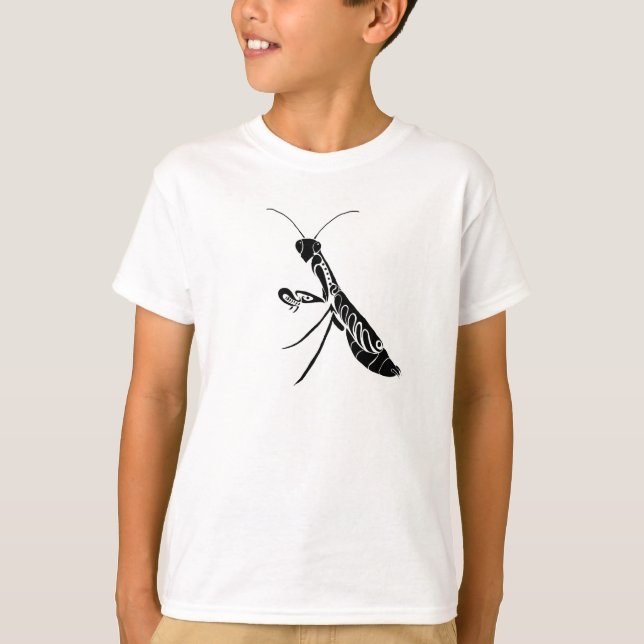 Tribal Praying Mantis kids t-shirt (Front)
