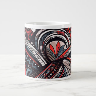 Tribal Prints Large Coffee Mug