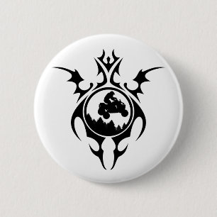 tribal quads 2 inch round button