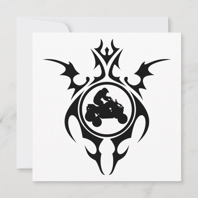 tribal quads invitation (Front)