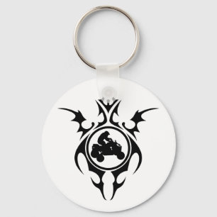 tribal quads keychain
