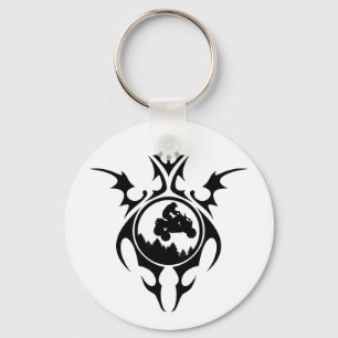 tribal quads keychain