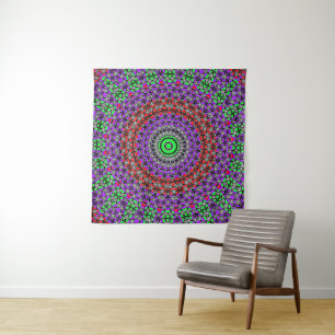 Tribal Quilt Mandala Tapestry