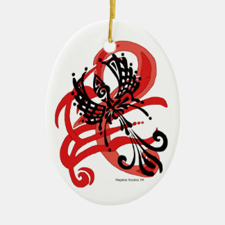 Tribal Raven Ornament