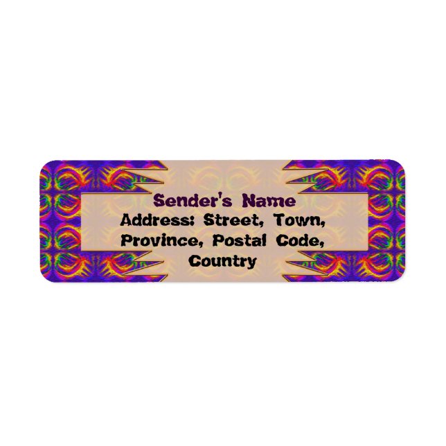 Tribal Return Address Label (Front)