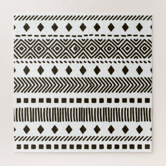 Tribal Rhythms: Ethnic Geometric Patterns Jigsaw Puzzle
