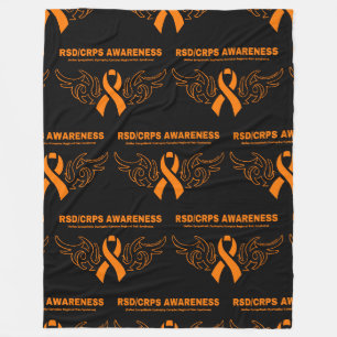 Tribal Ribbon...RSD/CRPS Fleece Blanket