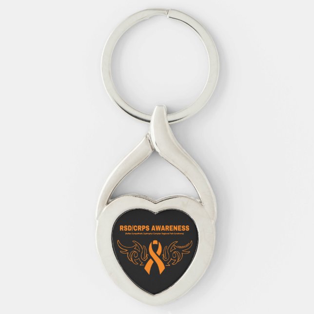 Tribal Ribbon...RSD/CRPS Keychain (Front)