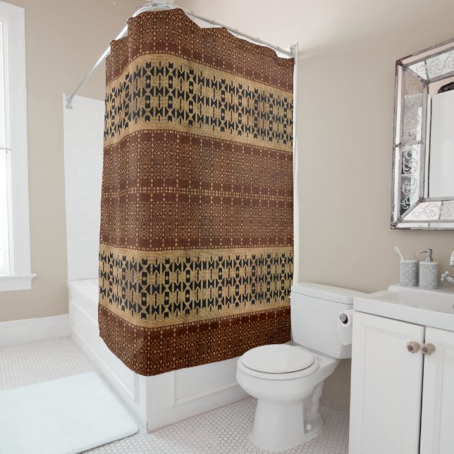 Tribal Rich Brown Mudcloth (In Situ)