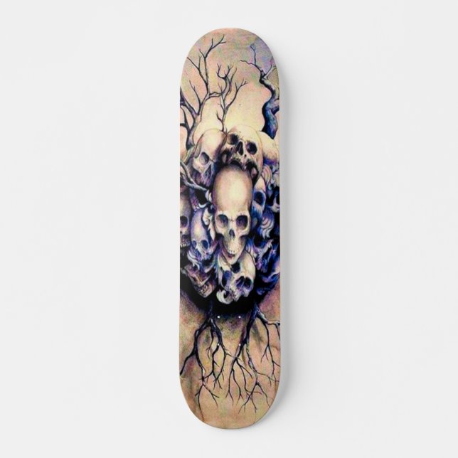 Tribal Roots Skulls Element Custom Pro Board Skateboard (Front)