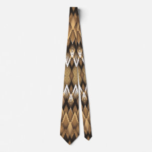 TRIBAL RUSTIC TRIANGULAR PATTERN TIE