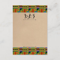Tribal Safari Party Invite/RSVP Customizable Card
