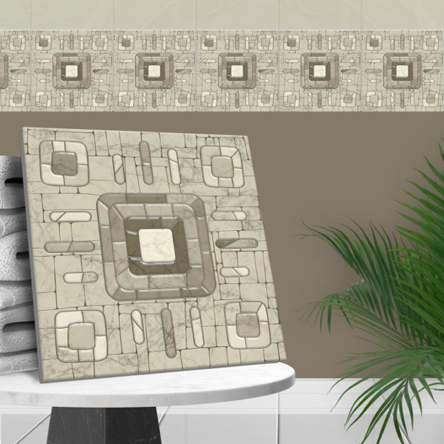 Tribal Sand Mosaic Art  Tile (Creator Uploaded)