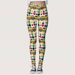 Tribal Scandinavian Nordic Pattern Design  Leggings