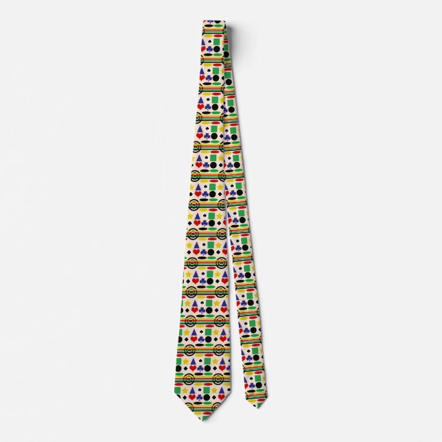 Tribal Scandinavian Nordic Pattern Design  Tie (Front)