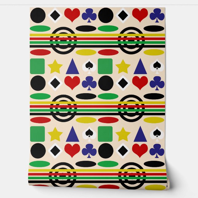 Tribal Scandinavian Nordic Pattern Design  Wallpaper (Unrolling)