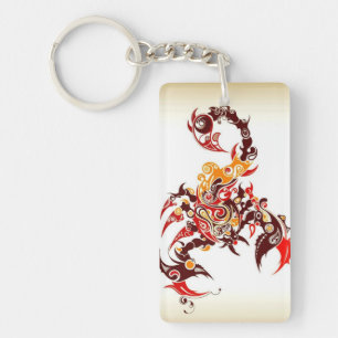 Tribal Scorpio Keychain