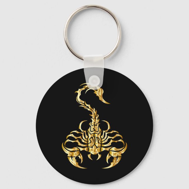Tribal Scorpion Keychain (Front)