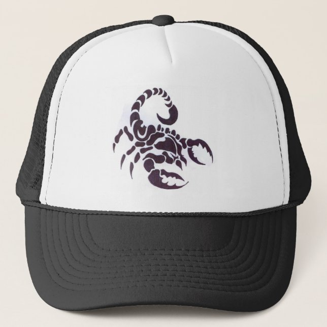 Tribal scorpion trucker hat (Front)