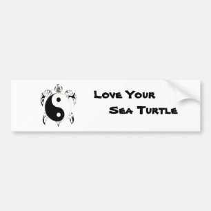 Tribal Sea Turtle Bumper Sticker