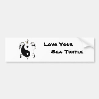 Tribal Sea Turtle Bumper Sticker