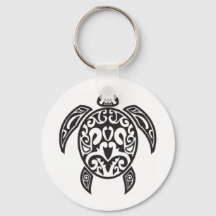 Tribal Sea Turtle Keychain