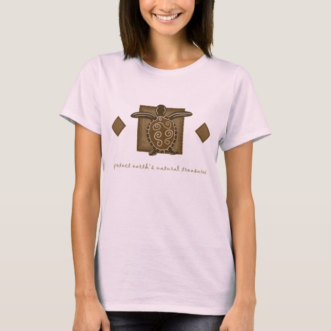 Tribal Sea Turtle T-Shirt (Front)