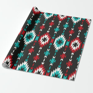 Tribal seamless colourful geometric pattern. Ethni Wrapping Paper