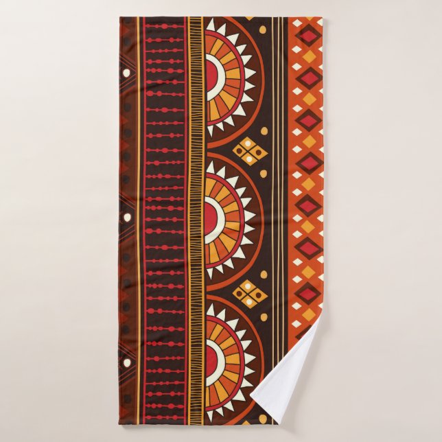 Tribal seamless design for various uses. bath towel (Bath Towel)