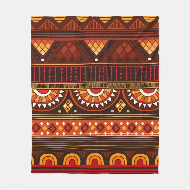 Tribal seamless pattern.  fleece blanket (Front)