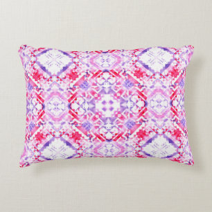 Tribal seamless pattern. Hand-painted grunge water Accent Pillow