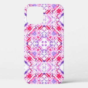 Tribal seamless pattern. Hand-painted grunge water iPhone 12 Case