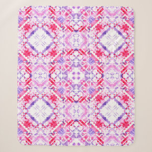 Tribal seamless pattern. Hand-painted grunge water Sherpa Blanket