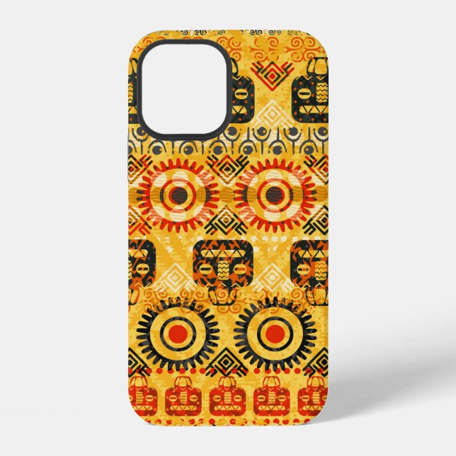 Tribal seamless pattern iPhone case (Back)