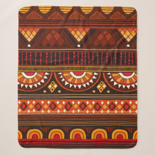 Tribal seamless pattern. sherpa blanket