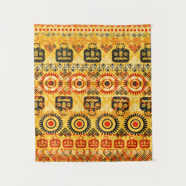 Tribal seamless pattern tapestry (Front)