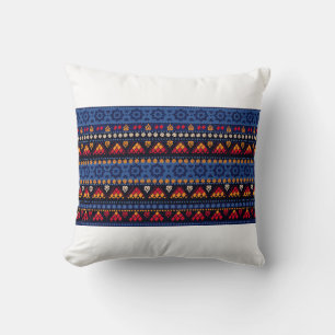 Tribal seamless pattern. throw pillow