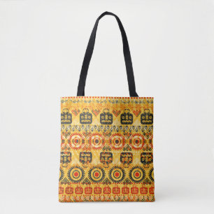 Tribal seamless pattern tote bag