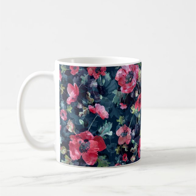 Tribal seamless pattern. Vintage illustration Coffee Mug (Left)