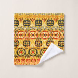 Tribal seamless pattern wash cloth