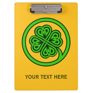 Tribal Shamrock custom clipboard
