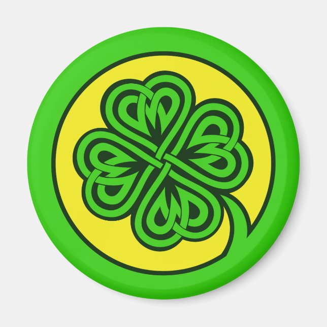 Tribal Shamrock magnets (Front)