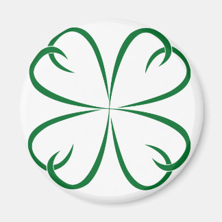 Tribal Shamrock Refrigerator Magnet