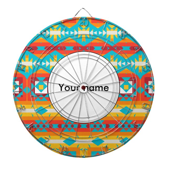 Tribal shapes rows dartboard (Front)