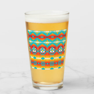 Tribal shapes rows glass