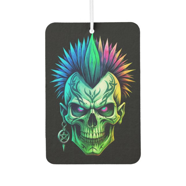 Tribal Skull Air Freshener (Front)