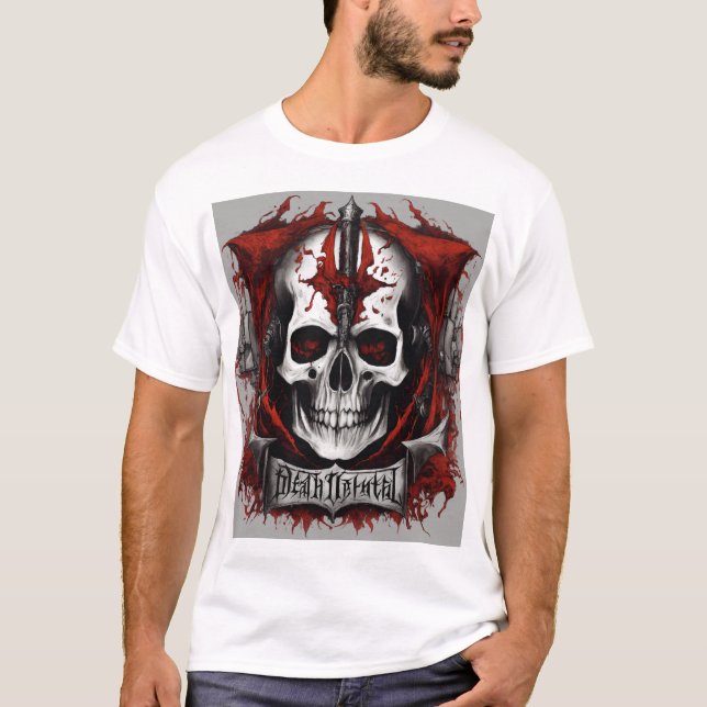 Tribal Skull Artwork T-Shirt (Front)