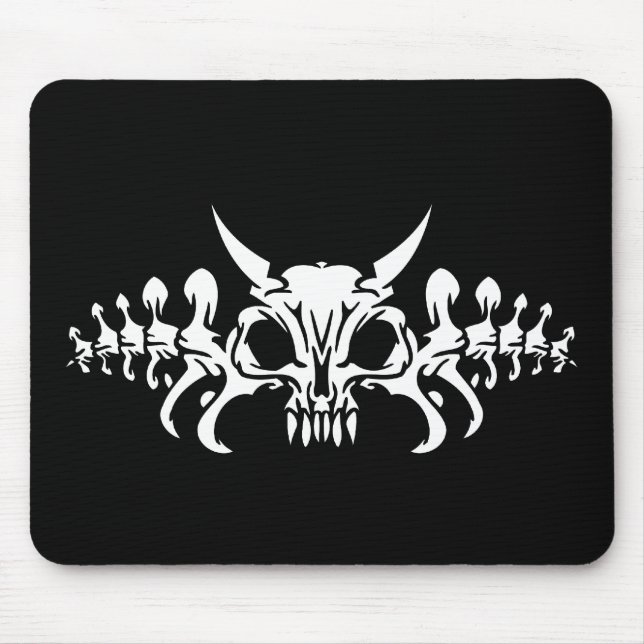 Tribal Skull Mouse Pad (Front)